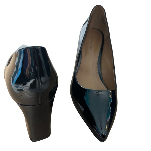 Black Paten Leather heels 2.75 heel - Picture 2 of 5